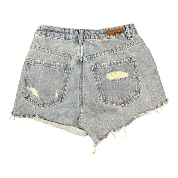 Garage Denim Womens Juniors Jean Cut Off Shorts  Distressed  size 01 - Picture 4 of 4